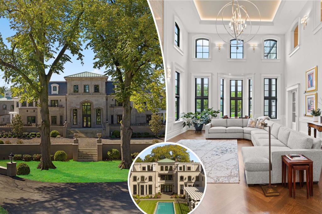 'Incredibly unique' NJ mansion that cost $27M to build heads for auction with $10M reserve price